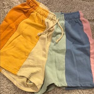 Colorful Striped Shorts